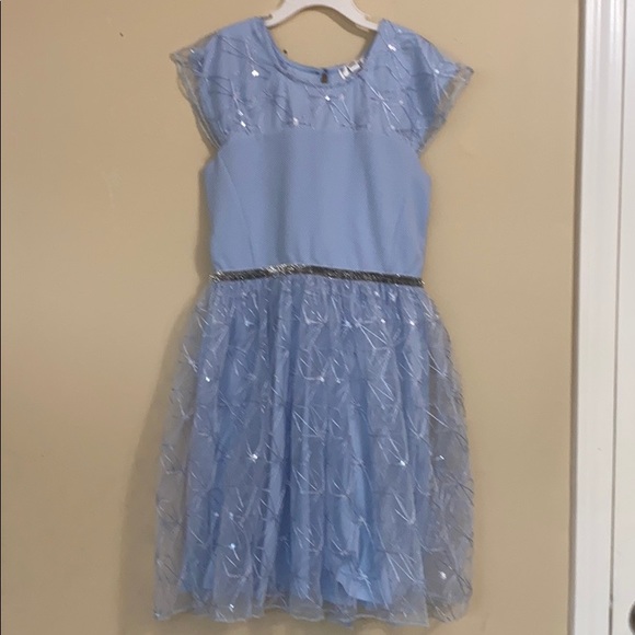 ♦️ NWT D-Signed Frozen 2 Floral Lace Skater Dress L - Picture 5 of 8